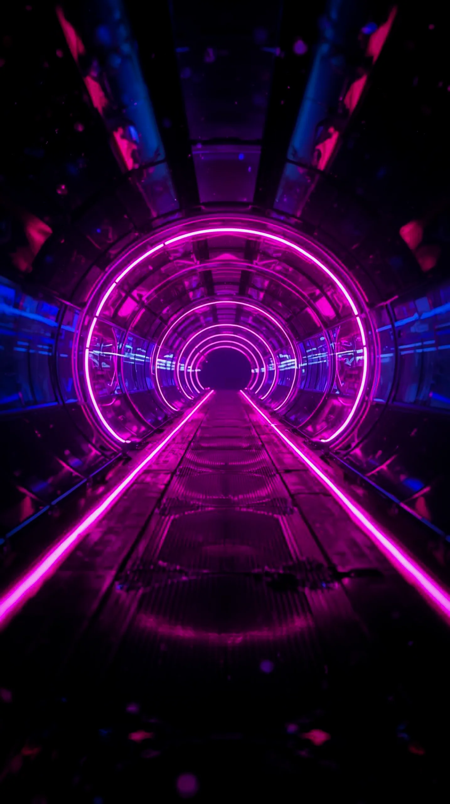 Neon tunnel amoled wallpaper 4k for mobile, iphone wallpaper 4k, 4k wallpaper for mobile, wallpaper for phone, cute 4k