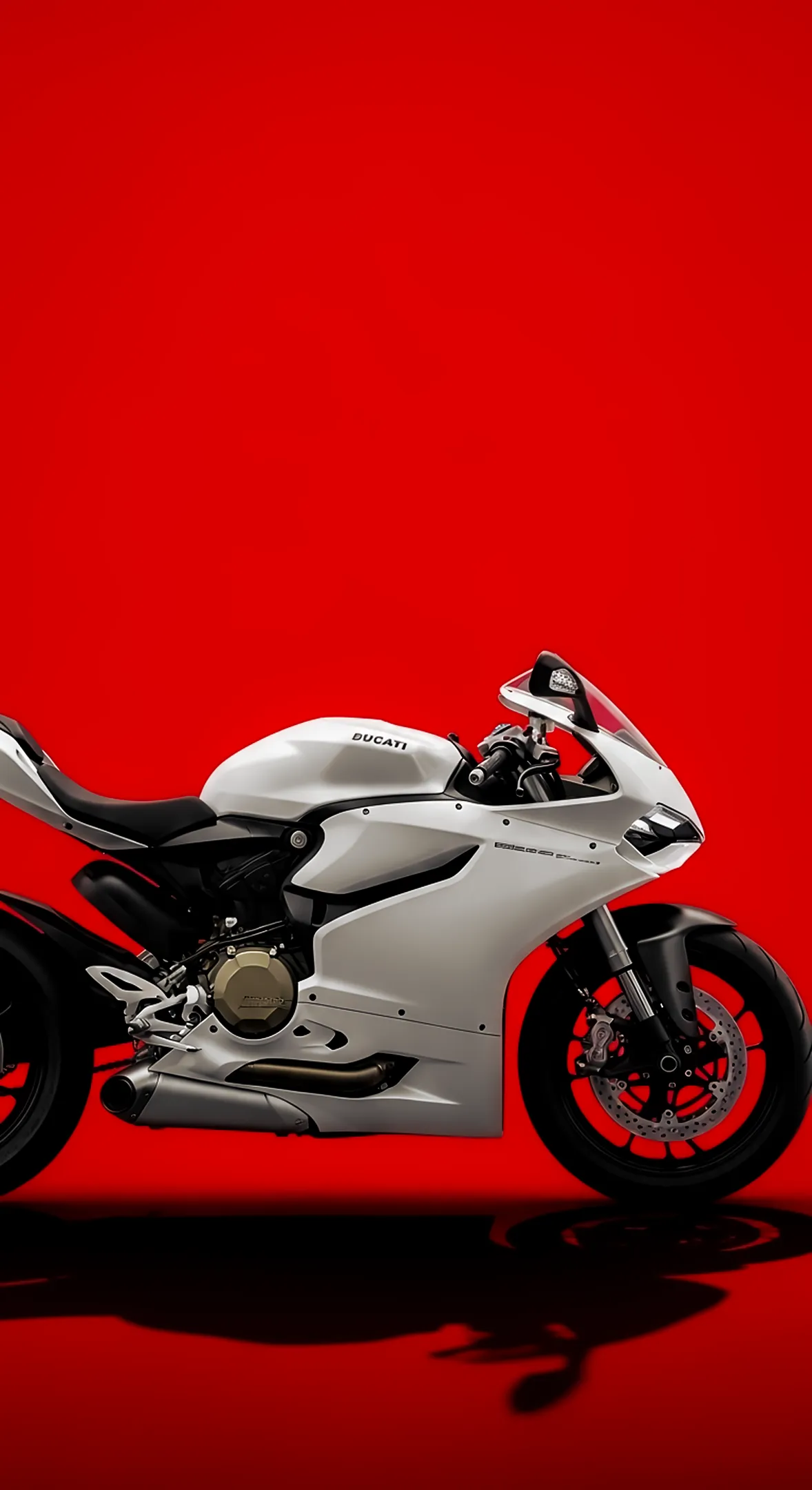 White Ducati motorcycle phone wallpaper, iPhone wallpaper 4K, 4K wallpaper for mobile, cute wallpaper for phone, 4K