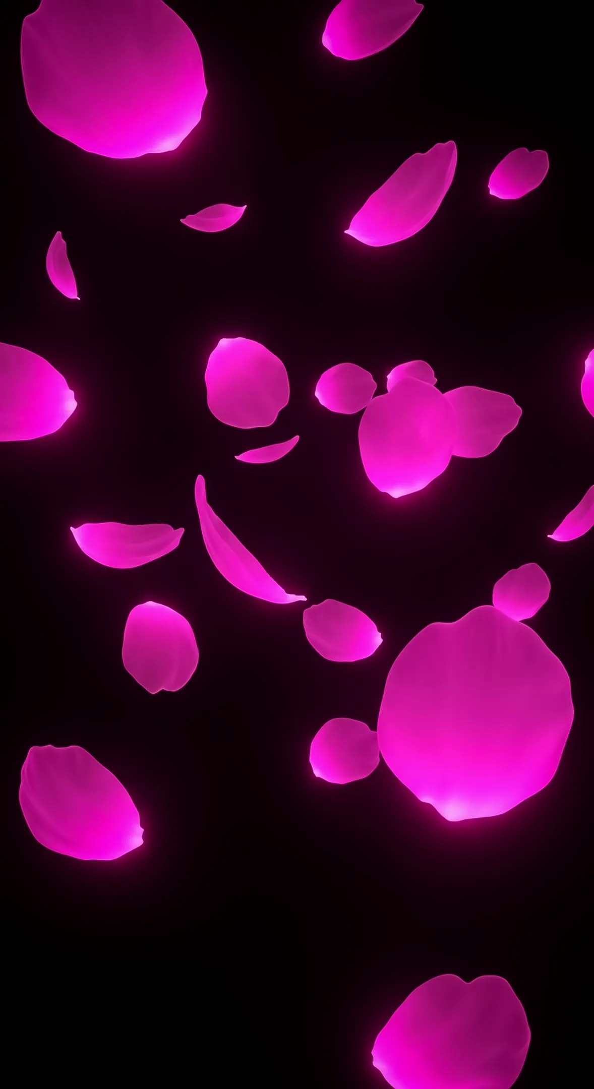 Neon pink petals as a flower background for iphone, flower phone background, and flower phone wallpaper.