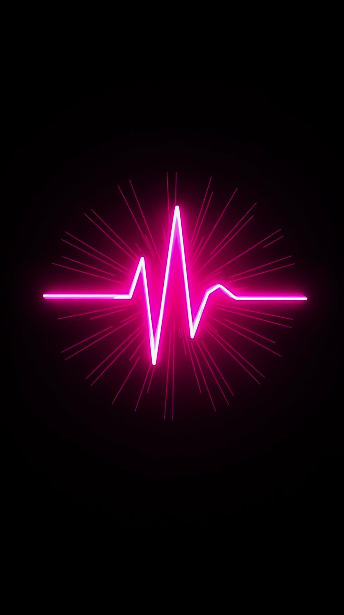 Pink heartbeat pulse AMOLED wallpaper 4K for mobile, iPhone wallpaper 4K, 4K wallpaper for mobile, wallpaper for phone,