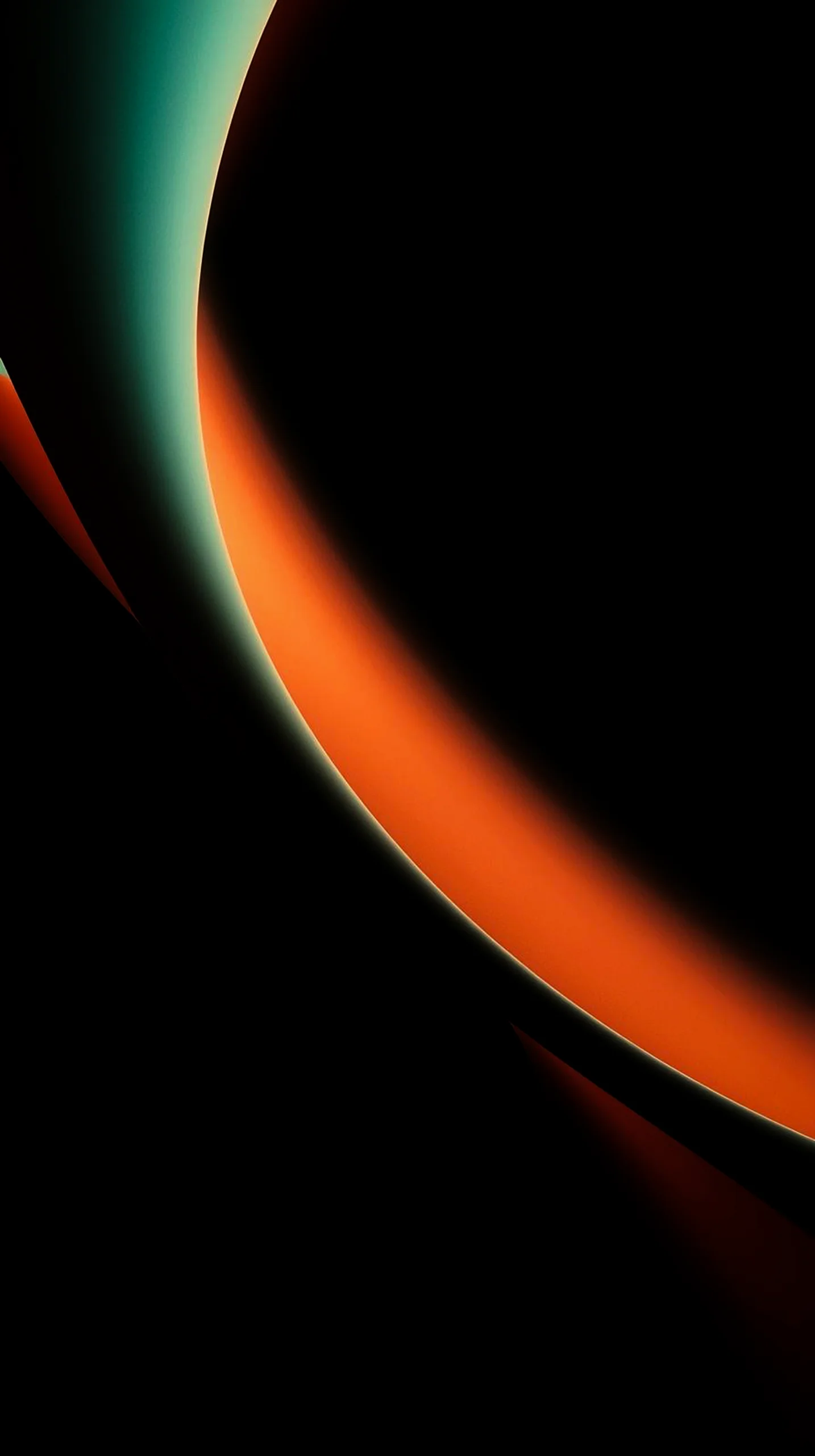 Dark AMOLED 4K Mobile Wallpaper: Fiery Glow