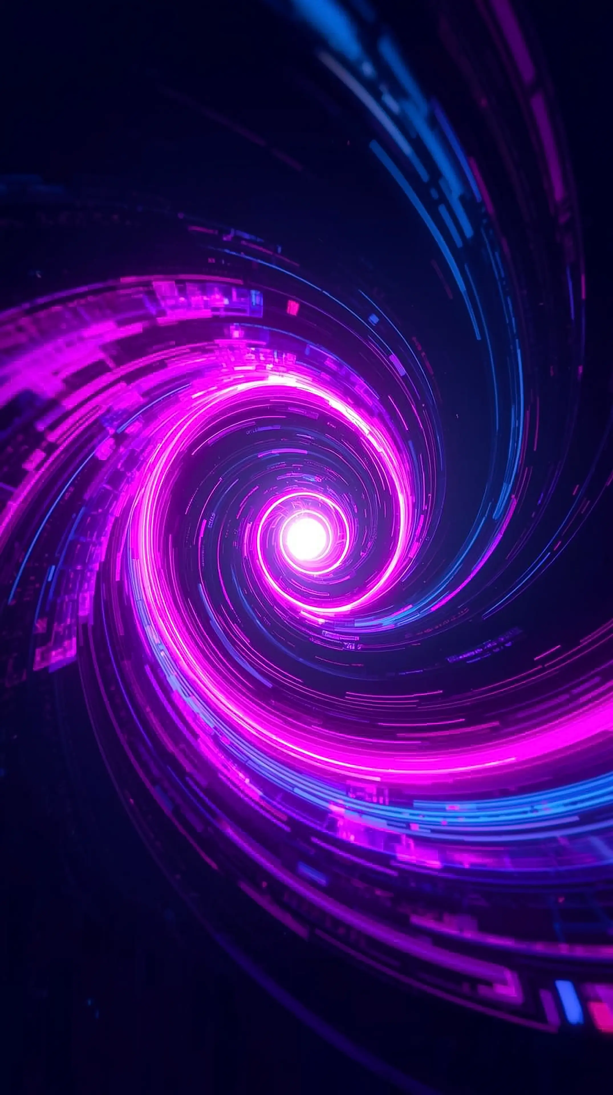 4k wallpaper for mobile Explosive Pink Purple Cyan Powder Cloud, Vibrant Color Burst Smoke Abstract with Neon Dust Particles on Dark Background