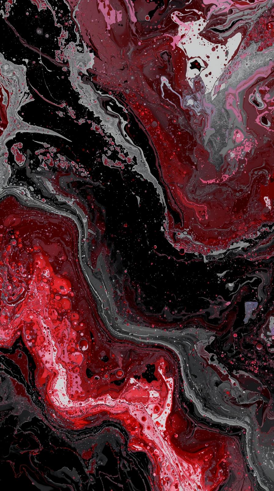 4k wallpaper for mobile - Abstract deep red fluid gradient with smooth flowing silk-like