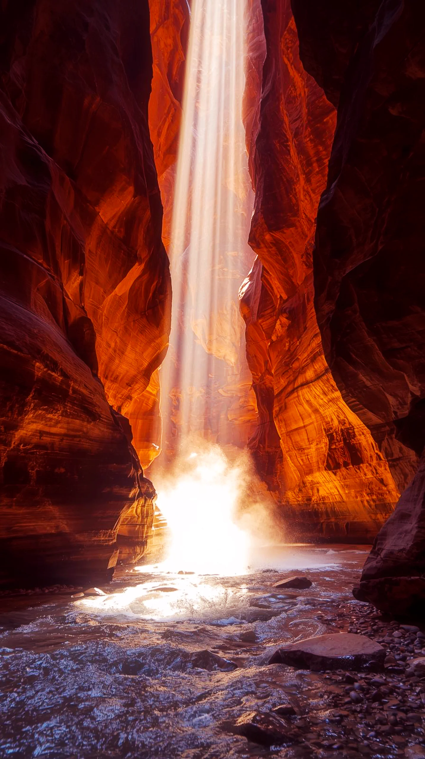 Canyon light beam iphone wallpaper 4k, 4k wallpaper for mobile, wallpaper for phone, cute 4k wallpaper for iphone.