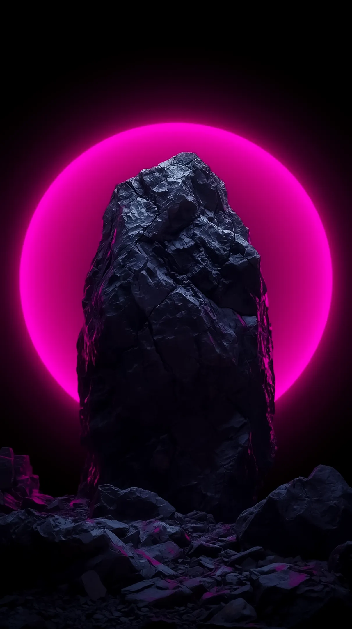Neon rock AMOLED wallpaper 4k for mobile, iphone wallpaper 4k, 4k wallpaper for phone, cute 4k background for iphone.