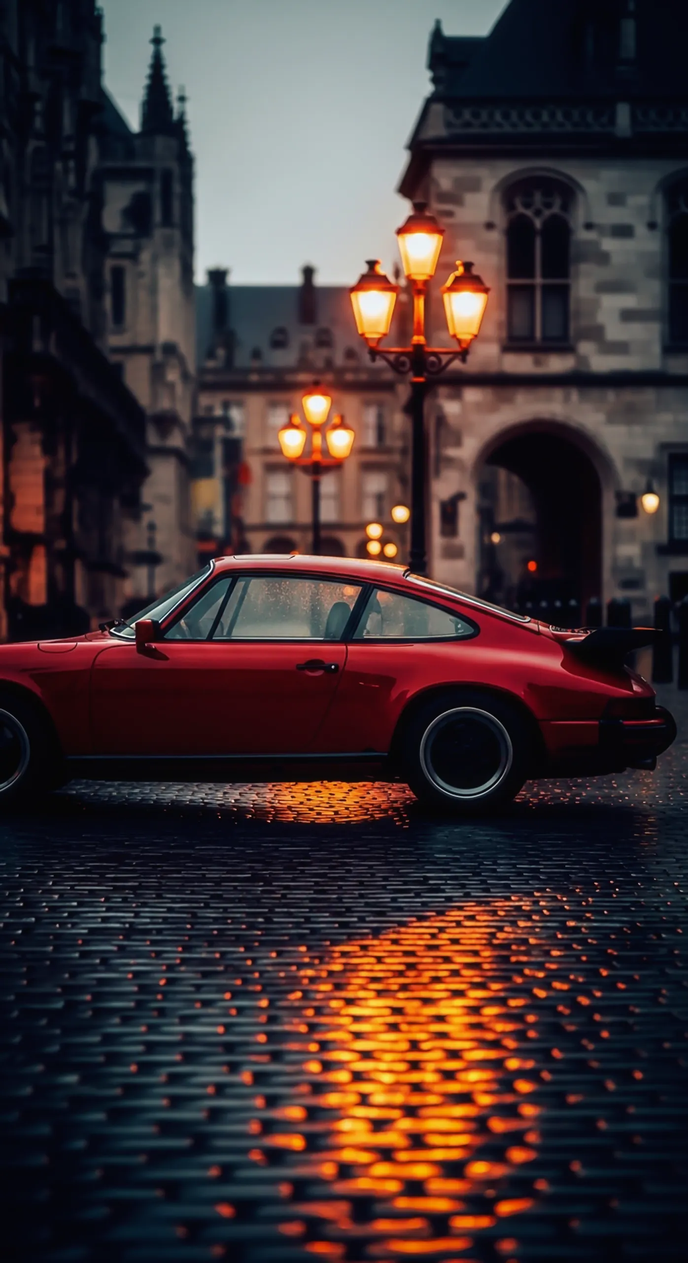 Classic red Porsche car iphone wallpaper, car wallpaper 4k for mobile, and high-quality car wallpaper4k for mobile.