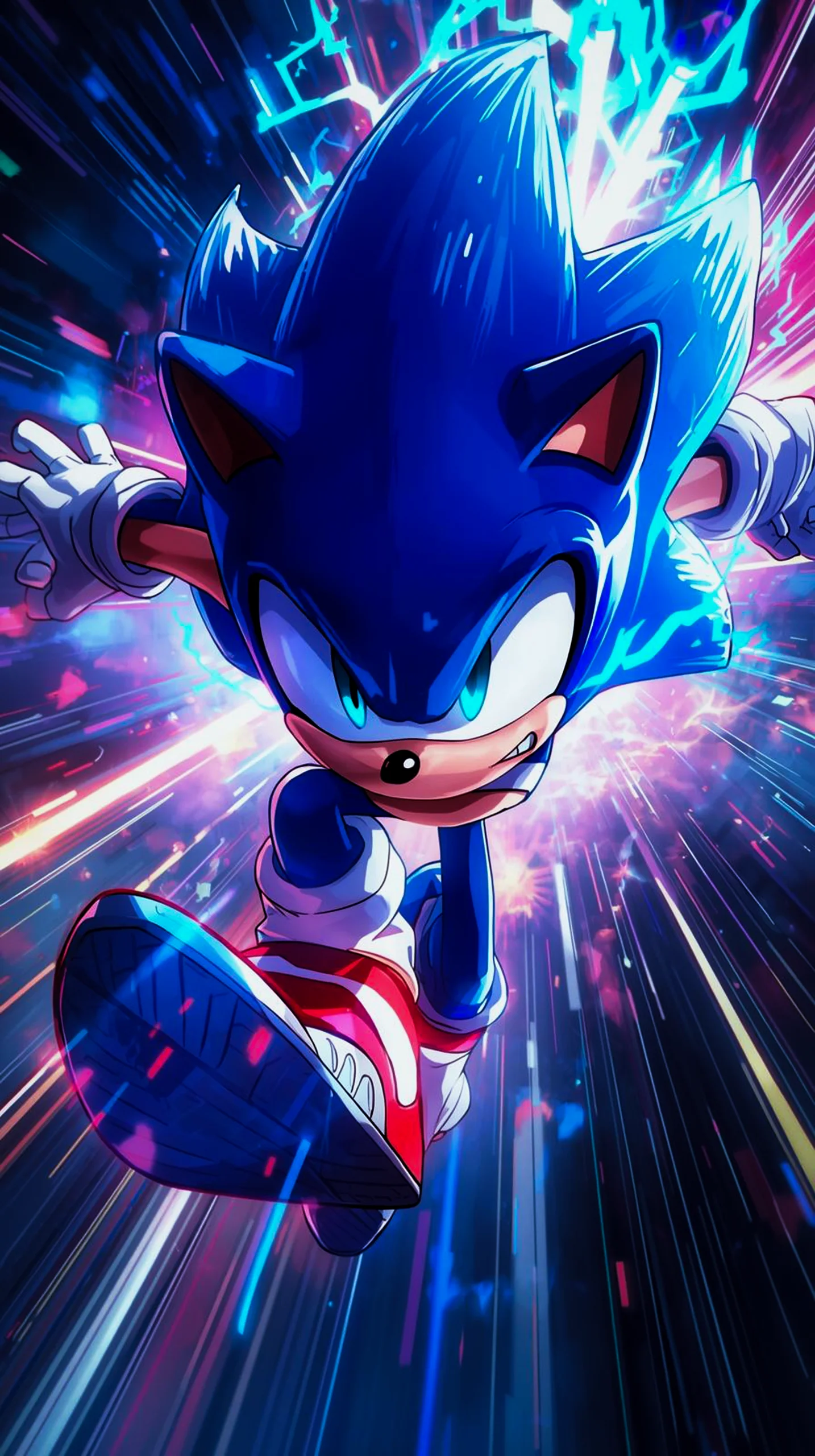 dynamic sonic speed wallpaper for phone in 4k resolution