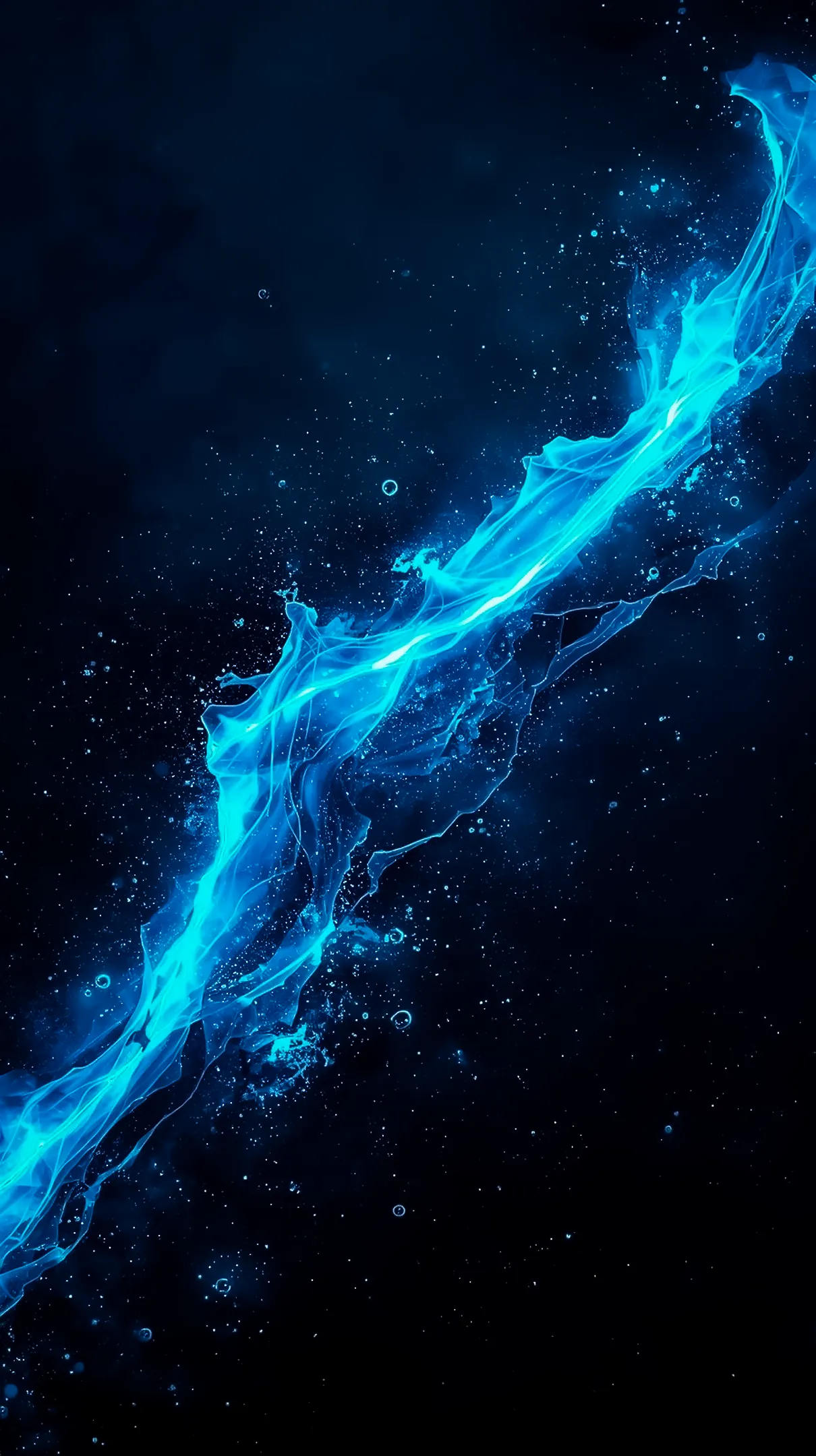 Blue energy wave amoled wallpaper 4k for mobile, iphone wallpaper 4k, 4k wallpaper for phone, 4k backgrounds, iphone 4k