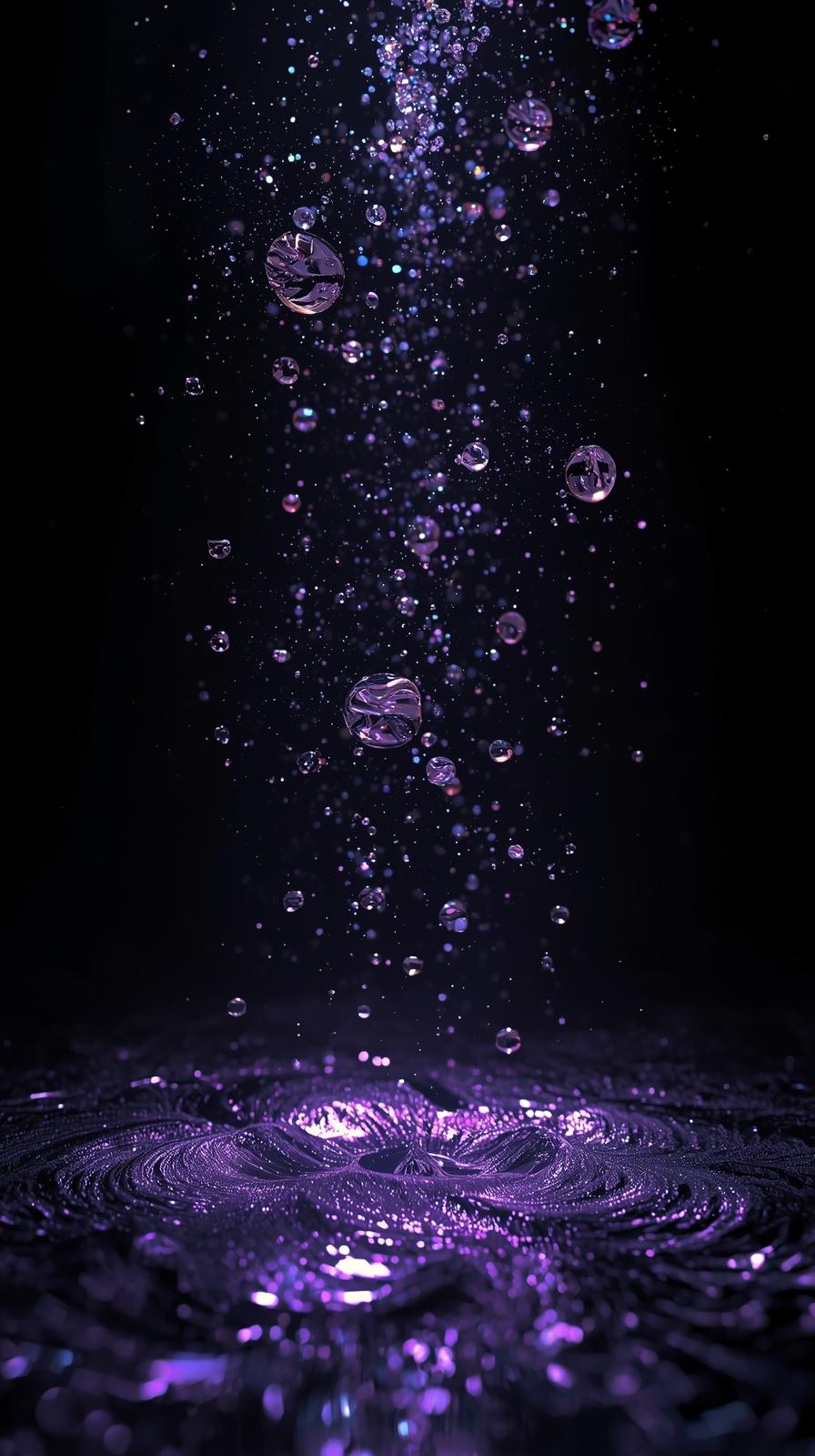 4k iphone background Majestic Purple Galaxy Nebula with Shimmering Stars and Deep Cosmic Cloudscape