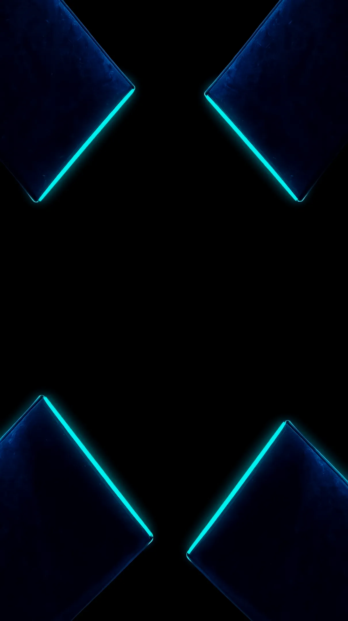 Neon blue geometric AMOLED wallpaper 4k for mobile, iPhone wallpaper 4k, 4k wallpaper for phone, 4k backgrounds.