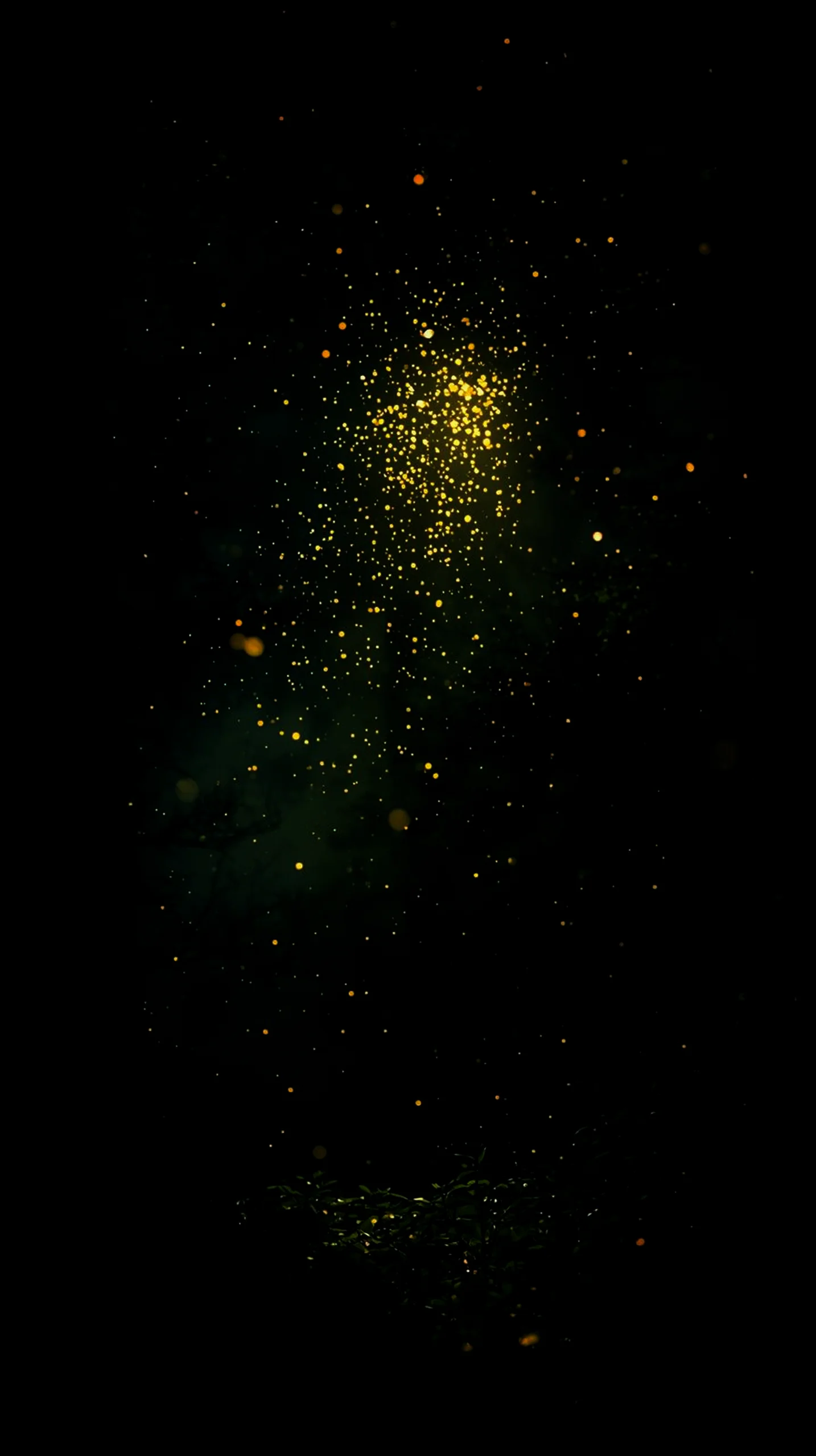 Golden sparkle AMOLED wallpaper 4K for mobile, iPhone wallpaper 4K, 4K wallpaper for mobile, wallpaper for phone, cute