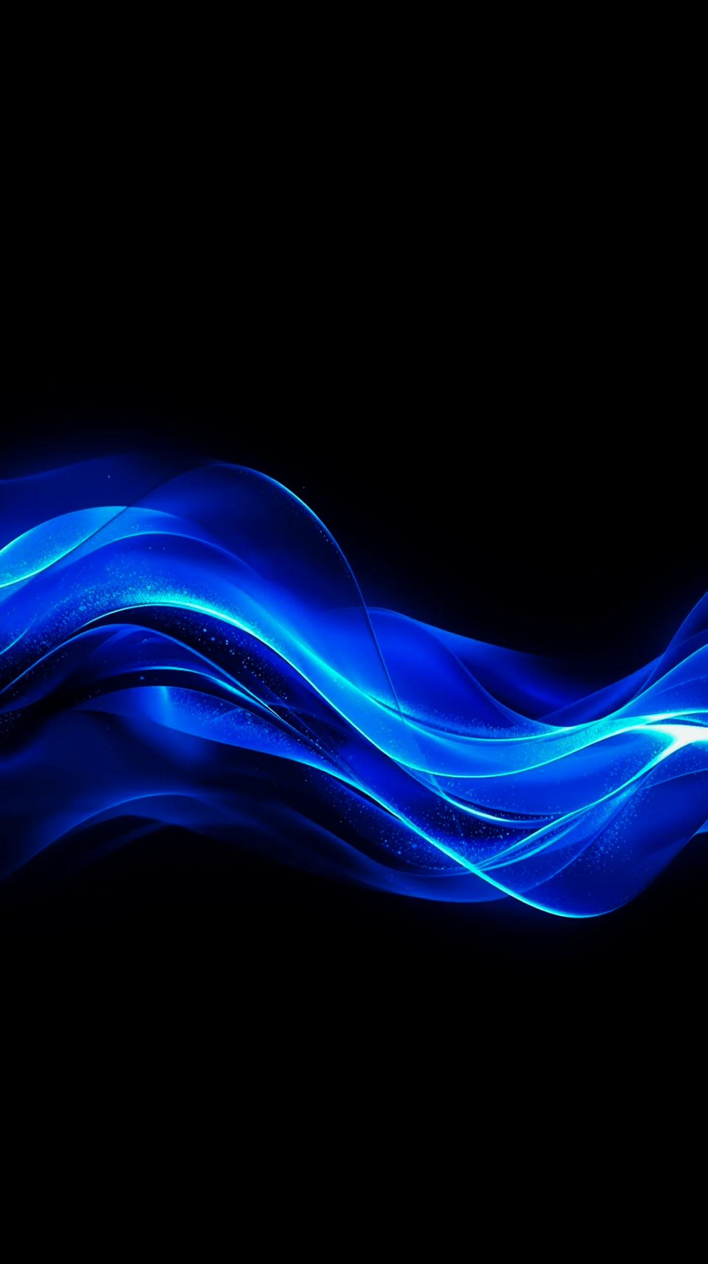 Abstract blue wave AMOLED wallpaper 4k for mobile, iphone wallpaper 4k, 4k wallpaper for phone, cute 4k backgrounds