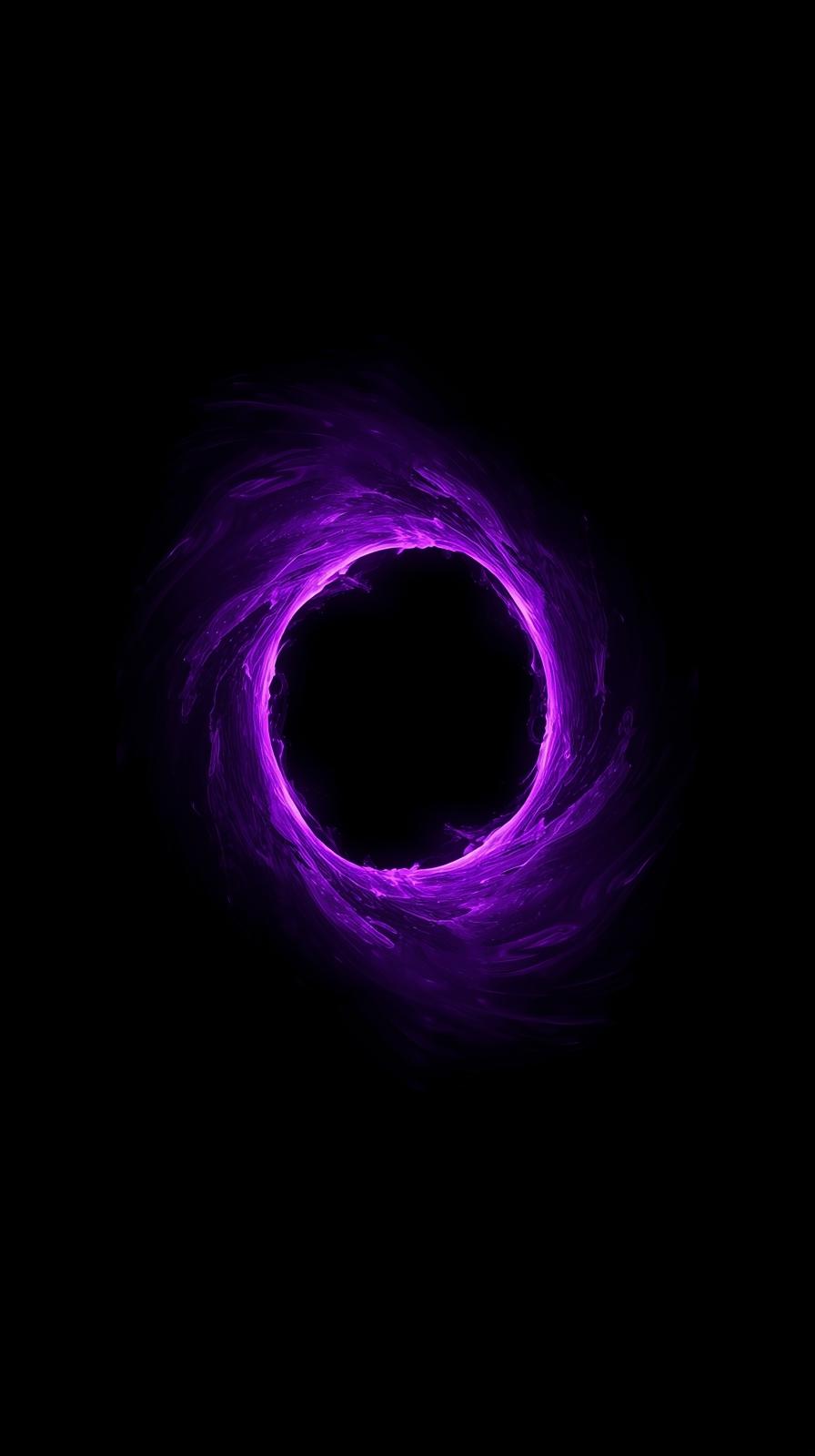 4k phone background Majestic Deep Purple Space Nebula with Shimmering Stars and Cosmic Dust Clouds