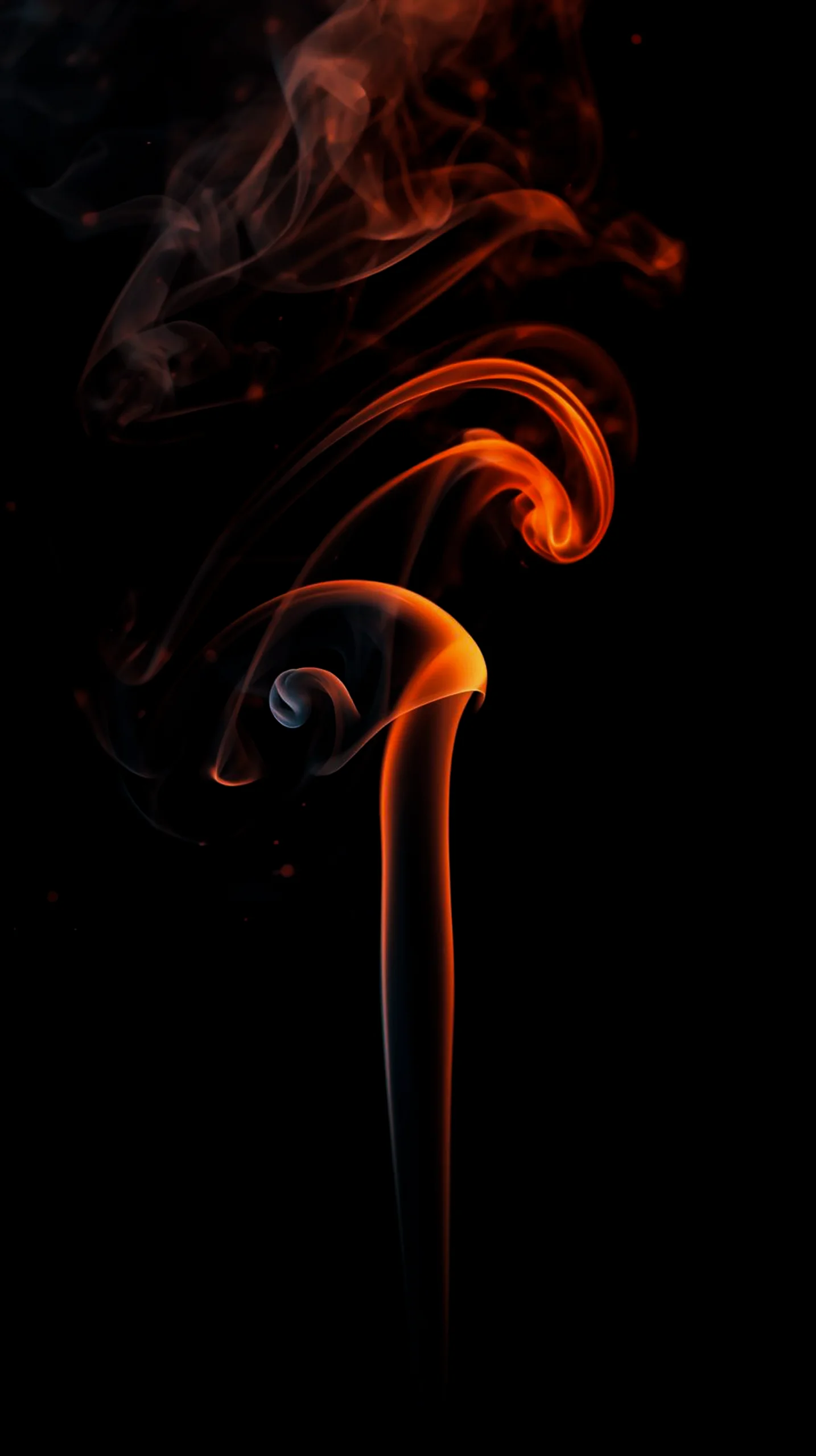 Orange smoke amoled wallpaper 4k for mobile, iphone wallpaper 4k, 4k wallpaper for mobile, wallpaper for phone, cute 4k