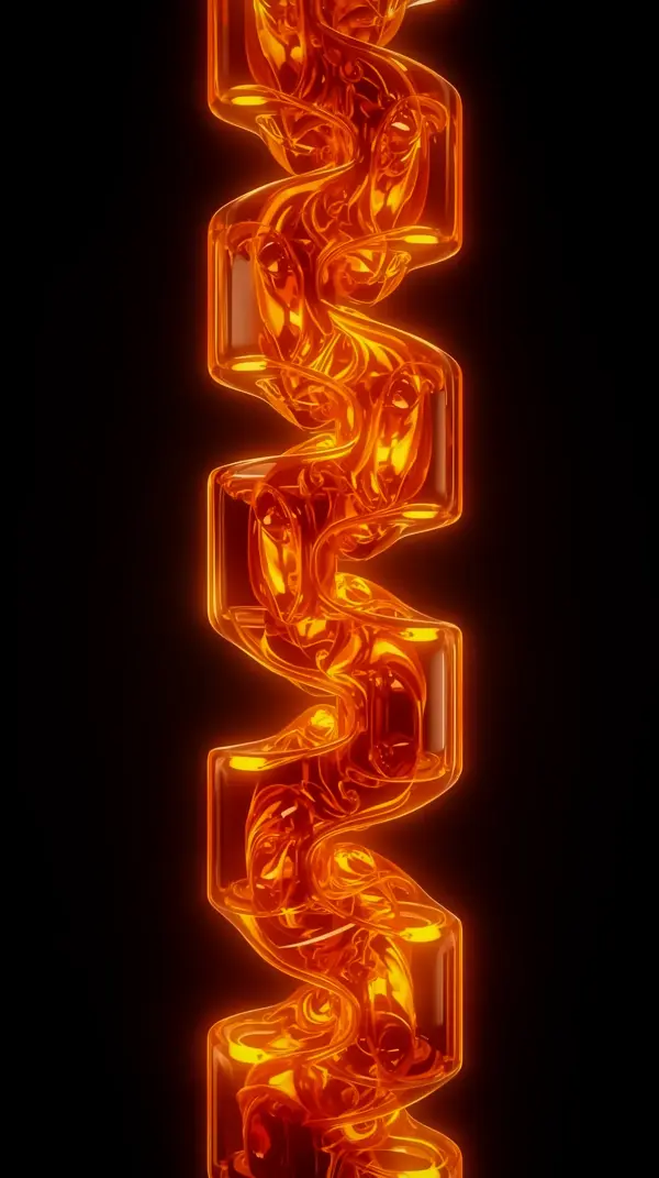 Fiery Liquid Spiral Abstract AMOLED wallpaper 4k for mobile