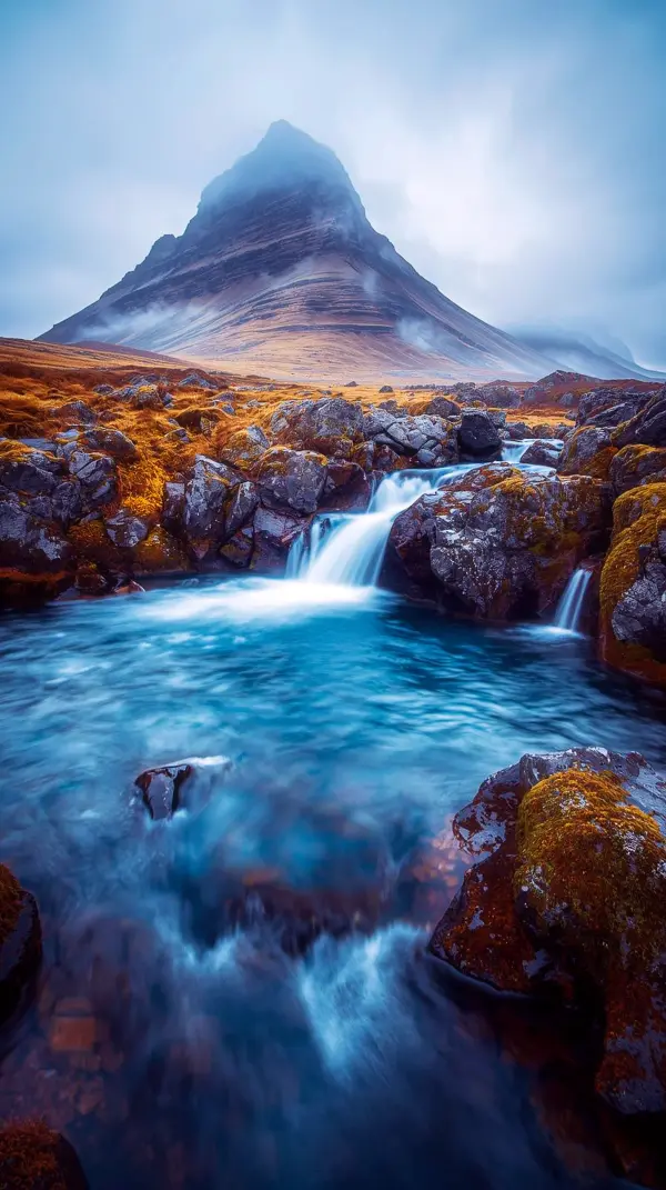 Stunning Mountain Waterfall iPhone Wallpaper 4k - 4k Wallpaper for Mobile and Wallpaper for Phone. Get this Cute 4k Wallpaper for iPhone with 4k Backgrounds iPhone and 4k iPhone Background of Iceland.