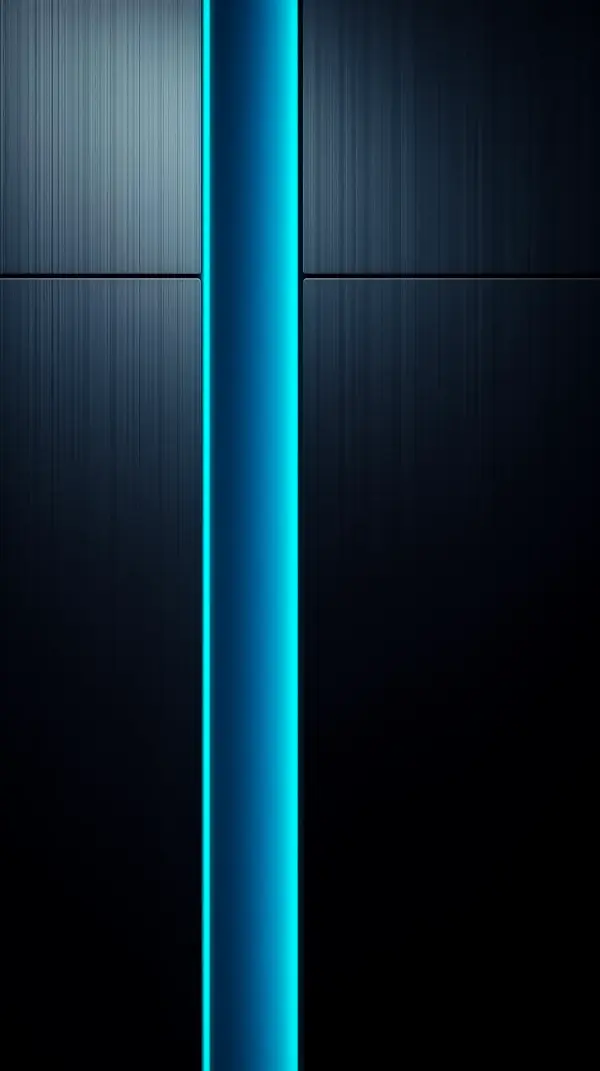 Oled Wallpaper Phone — glowing blue vertical channel