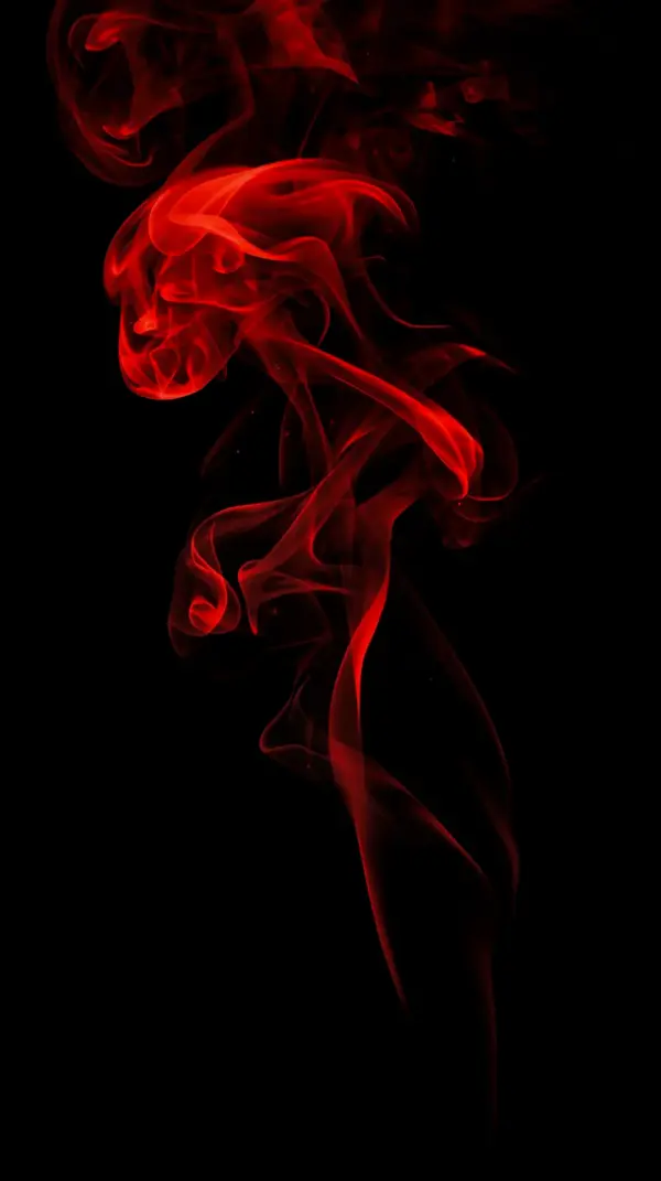 Wallpaper dark anime — vibrant swirling red smoke