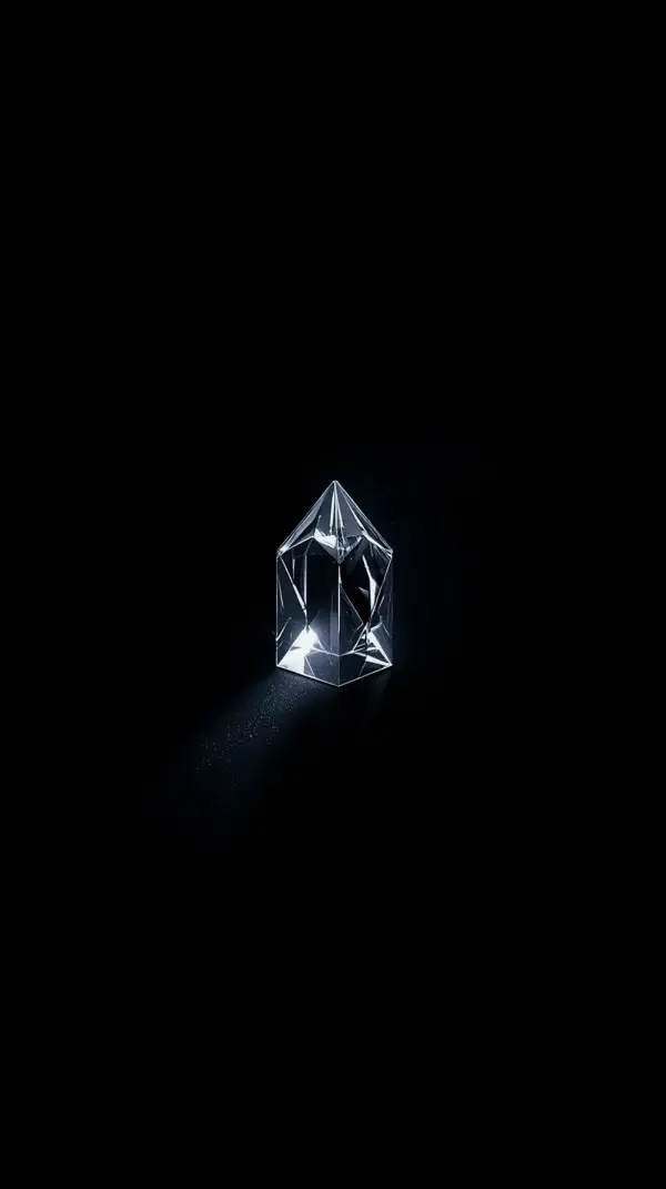 Minimalist Crystal Prism AMOLED Wallpaper 4K for Mobile