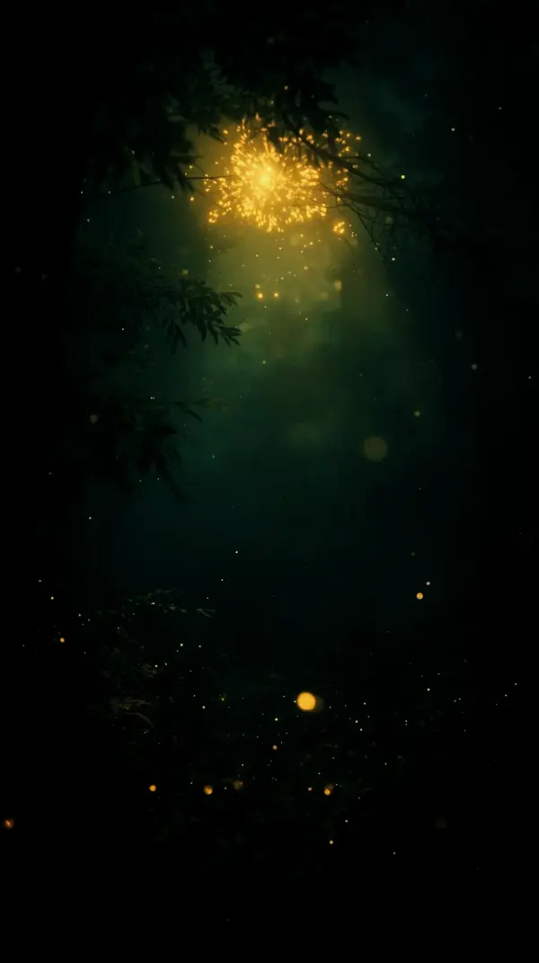 Enchanting Forest Ambiance: AMOLED Wallpaper 4K for Mobile