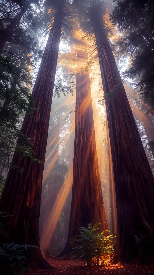 Majestic Redwood Forest iPhone Wallpaper 4K - Stunning 4K Wallpaper for Mobile
