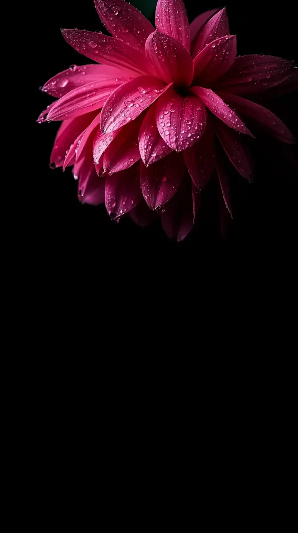 Pink Flower AMOLED Wallpaper 4K for Mobile - Stunning High Resolution Floral Design