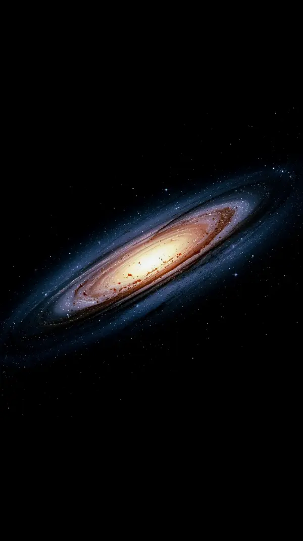 Stunning Spiral Galaxy AMOLED wallpaper 4k for mobile