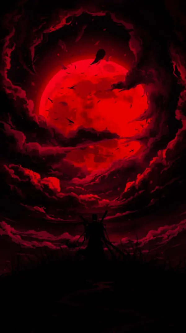 Dark Anime Samurai Wallpaper for Phone - 4K