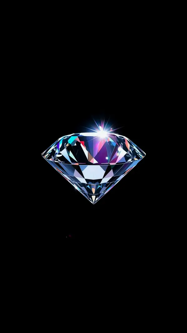 Wallpaper black anime — sparkling crystal diamond