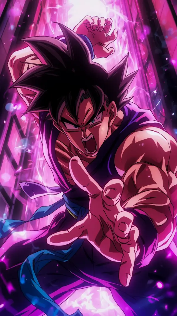Dynamic Goku Power Aura Wallpaper for iPhone and Android 4K