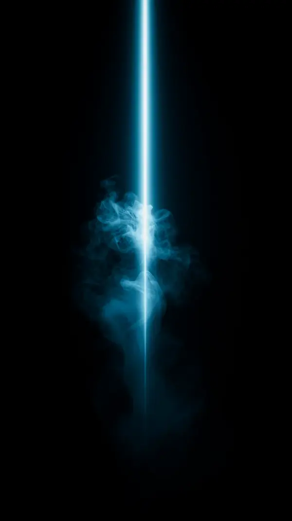 Stunning AMOLED Wallpaper 4K for Mobile: Neon Blue Light & Smoke