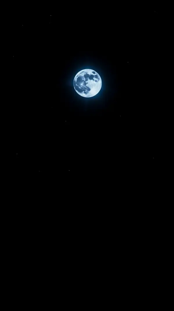 Minimalist Full Moon Night Sky AMOLED wallpaper 4k for mobile