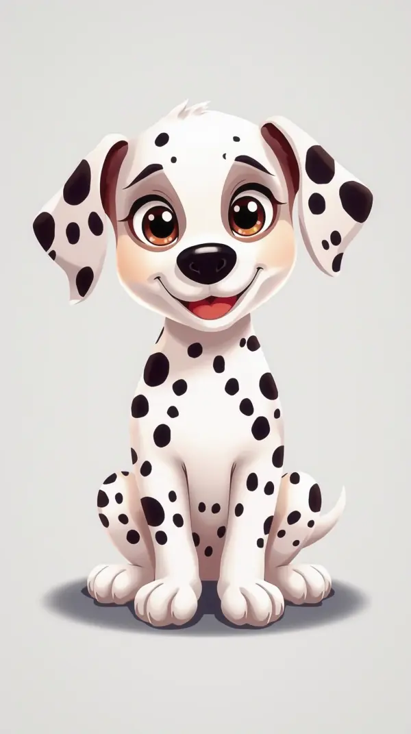 Wallpaper cute anime — smiling spotted dalmatian