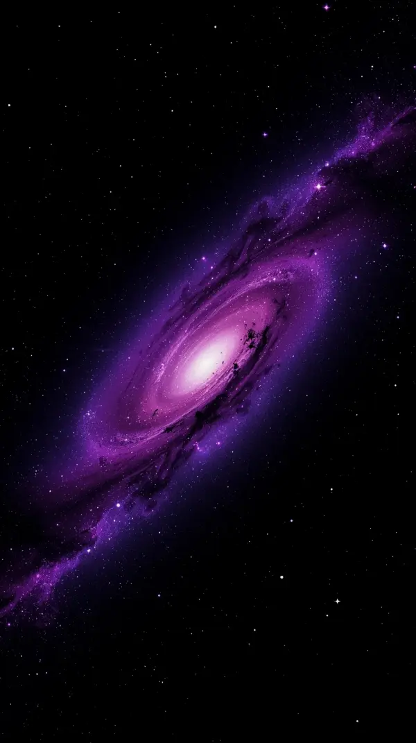 Phone backgrounds space — purple spiral galaxy