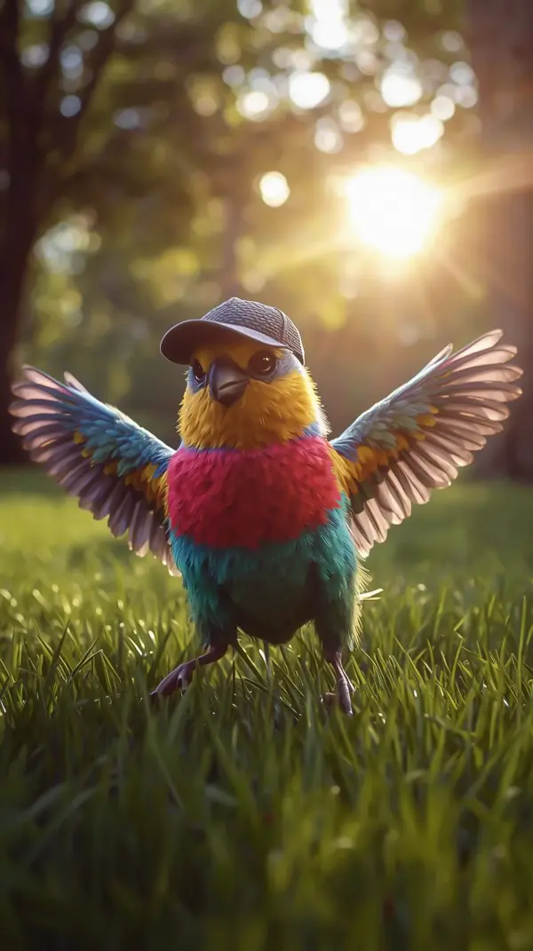 Bird Wallpaper 4K Phone — Colorful Parrot Cap 4KWallpapar