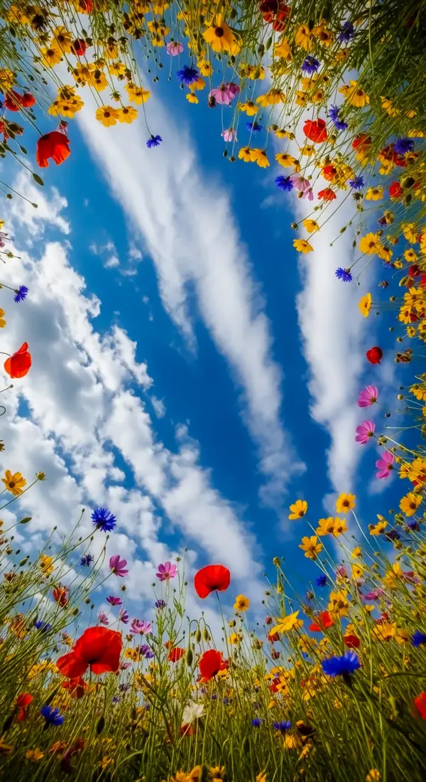Vibrant Flower Background for iPhone: Blooming Phone Wallpaper & Phone Background Ideas