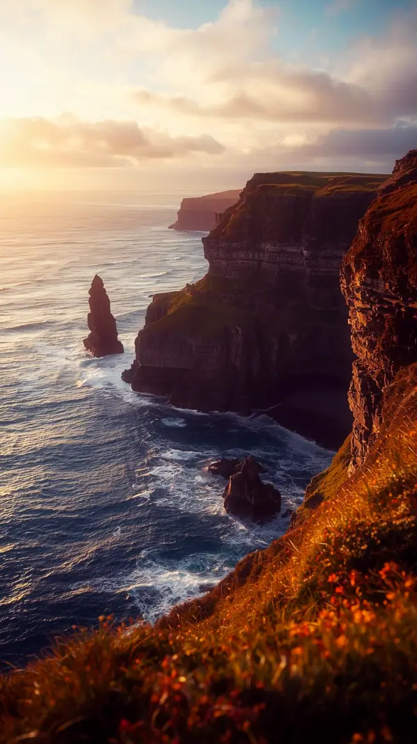 Breathtaking Coastal Sunset iPhone Wallpaper 4K | 4K Wallpaper for Mobile & Phone