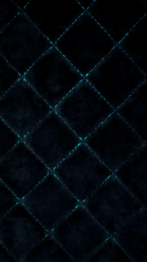 Anime black — glowing cyan pattern on dark texture
