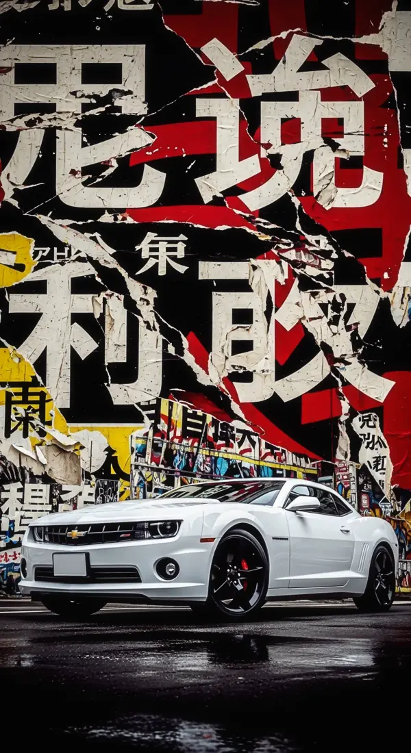 Stunning White Camaro Car iPhone Wallpaper - 4K Mobile Car Wallpaper