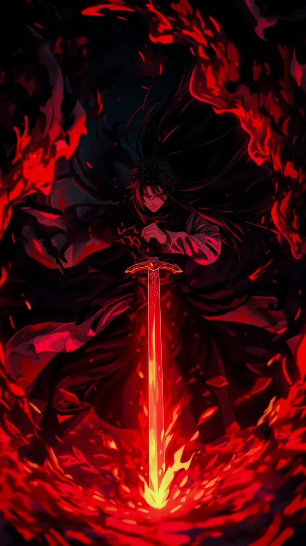 Epic Dark Warrior Anime Wallpaper iPhone: 4k Anime Wallpaper 4k Phone Aesthetic Anime Wallpaper Phone