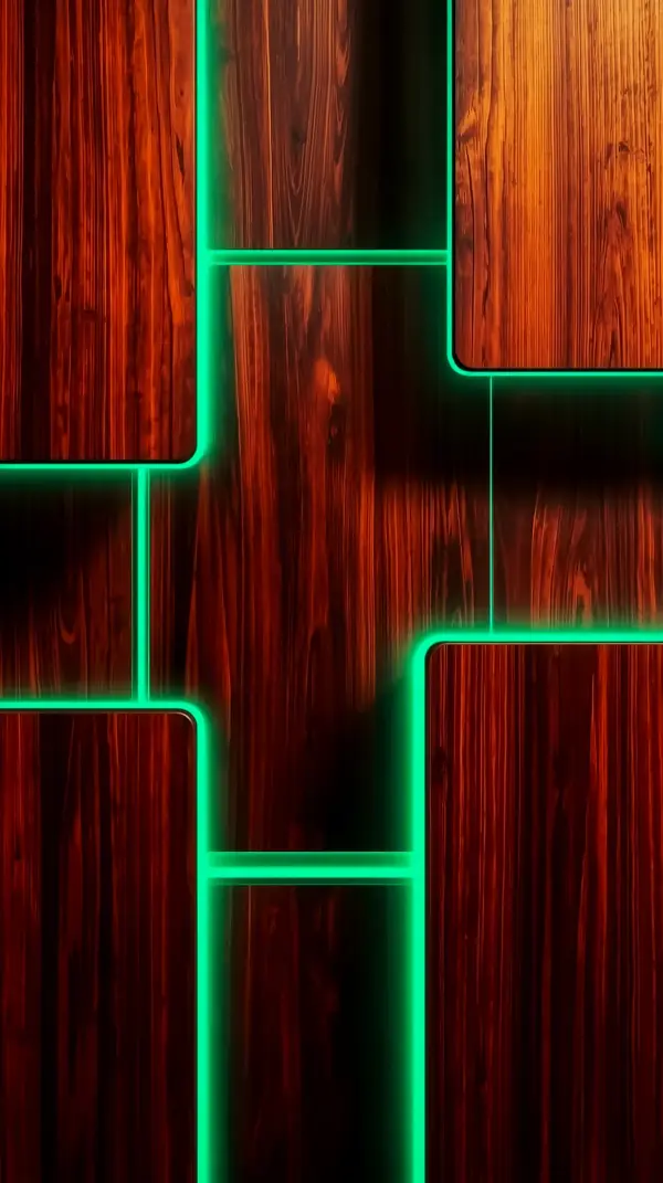 Cyberpunk Wood Texture AMOLED Wallpaper 4k for Mobile