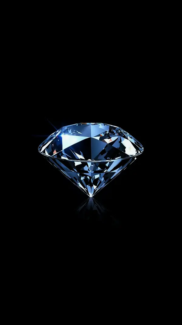 Anime black wallpaper — brilliant blue diamond