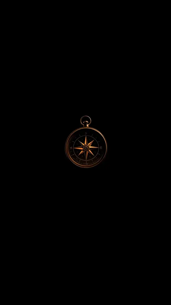 Minimalist Compass AMOLED wallpaper 4k for mobile