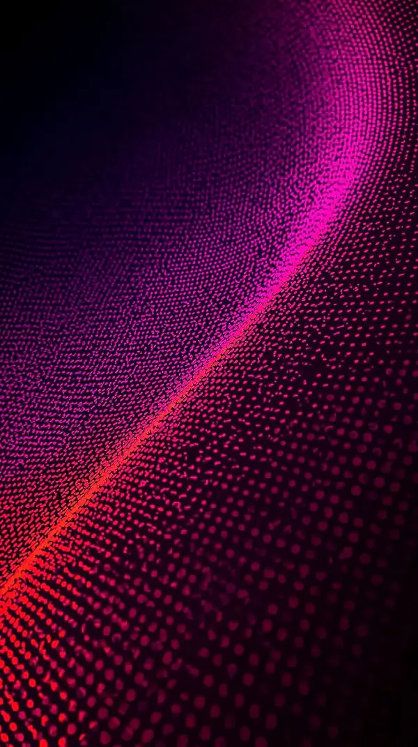 4k wallpaper for Neon Glow Fluid Waves, Vibrant Pink Blue Purple Abstract Swirls on Deep Black Background with Luminous Glossy Curves