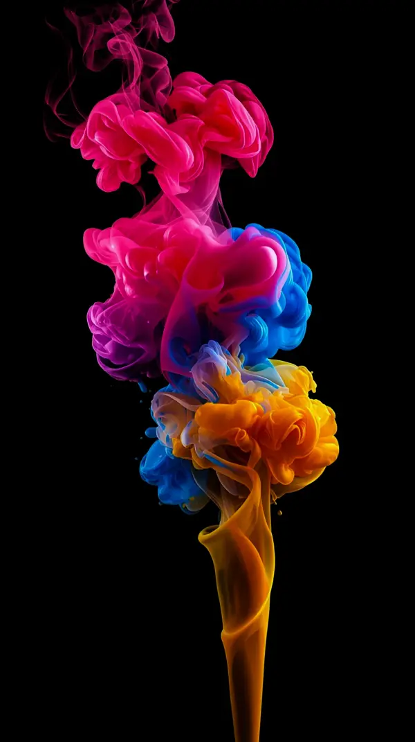 Abstract iphone wallpaper — vibrant colorful smoke