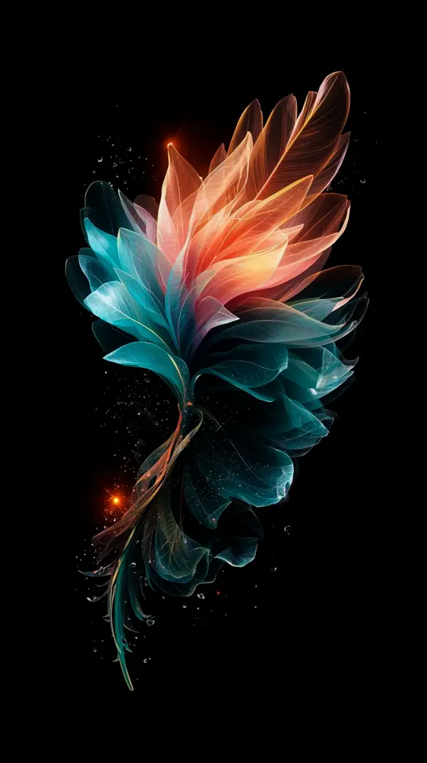 Mesmerizing AMOLED Wallpaper 4K for Mobile: Ethereal Bloom