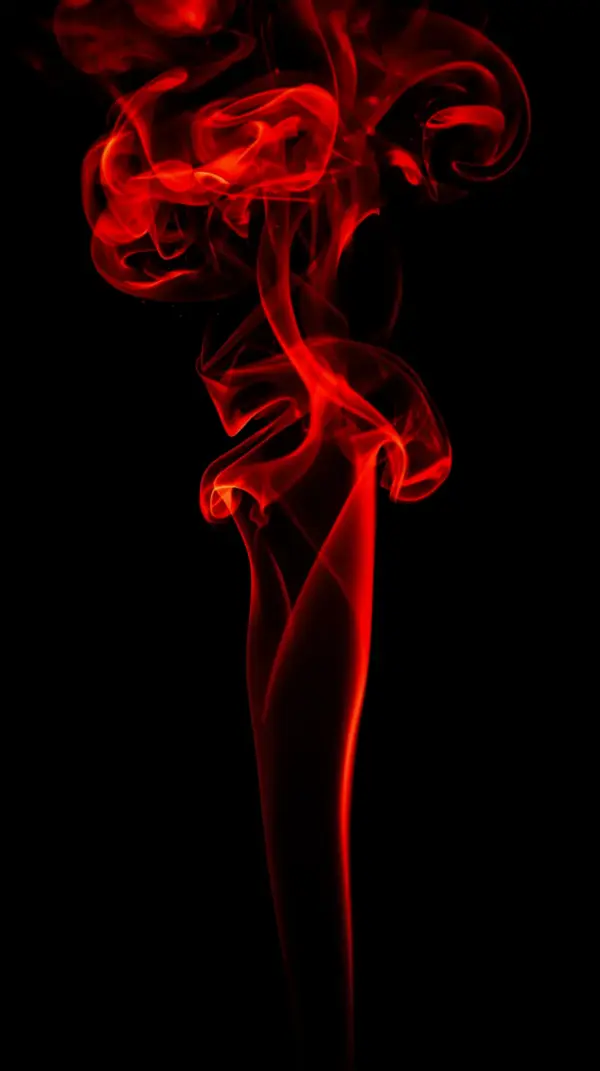 Oled wallpaper phone — vibrant glowing red smoke tendrils