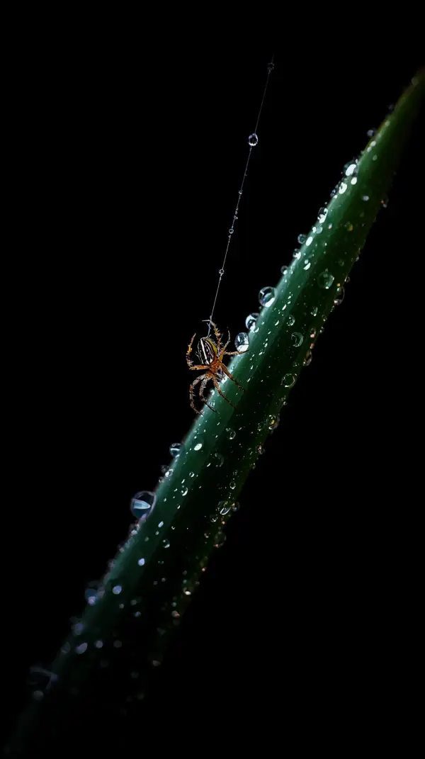 Wallpaper anime dark — glistening water drops
