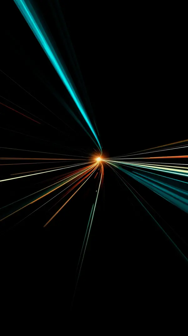 Abstract Light Trails AMOLED Wallpaper 4K for Mobile