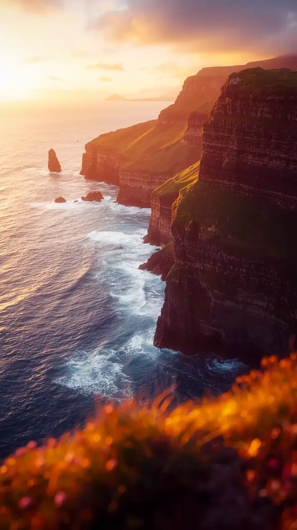 Breathtaking Sunset Cliffs iPhone Wallpaper 4k: Stunning 4k Wallpaper for Mobile and Cute 4k Wallpaper for iPhone, Perfect 4k Backgrounds and iPhone 4k iPhone Background for Your Phone